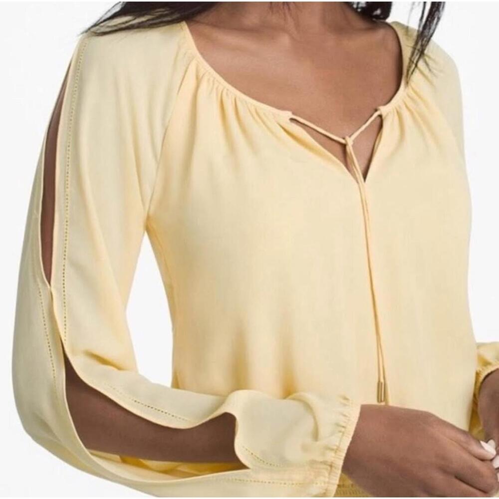 Dress / Flowy Yellow / White House Black Market
